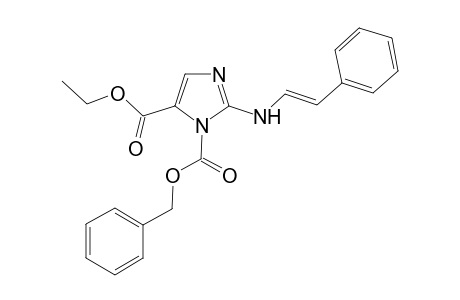 Ethyl 2-[2-(Phenylethenyl)amino]-3-(benzyloxycarbonyl)imidazole-4-carboxylate