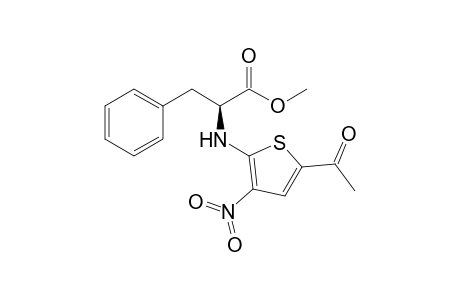 (2S)-Methyl 2-[(5-acetyl-3-nitro-2-thienyl)amino]-3-phenylpropionate