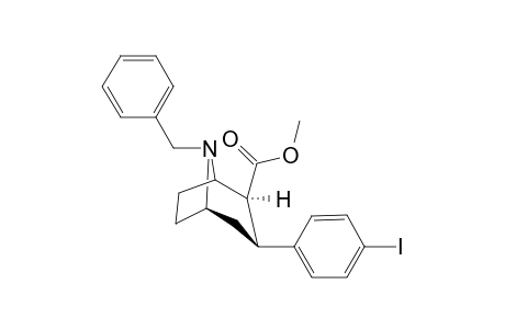 N-(Benzyl)-2.beta.-carbomethoxy-3.beta.-(4'-iodophenyl)nortropane