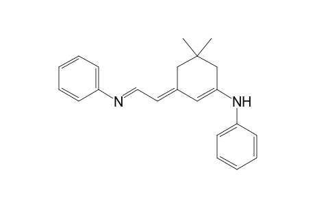 1-Anilino-5,5-dimethyl-3-(2-phenyliminoethylidene)-cyclohex-1-ene