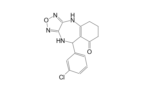 4H-[1,2,5]oxadiazolo[3,4-b][1,4]benzodiazepin-8(5H)-one, 9-(3-chlorophenyl)-6,7,9,10-tetrahydro-