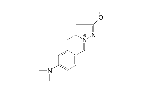 1-[p-(DIMETHYLAMINO)BENZYLIDENE]-3-HYDROXY-5-METHYL-2-PYRAZOLINIUM HYDROXIDE, INNER SALT