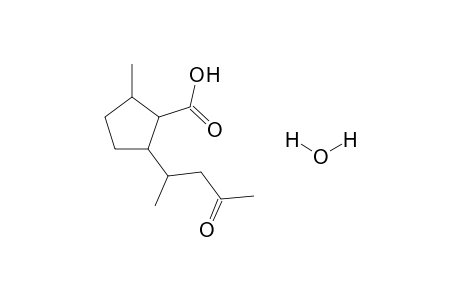 (1RS,2SR,5RS,1'RS)-2-Methyl-5-(1-methyl-3-oxobutyl)cyclopentane-1-carboxylic acid, Hydrate salt