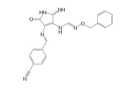 N-[5-Imino-3-(4-cyanophenylmethyleneimino)-2-oxopyrrol-4-yl]-O-benzylformamidoxime