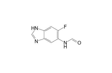 N-(6-fluoranyl-1H-benzimidazol-5-yl)methanamide