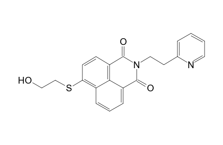 4-[(2-hydroxyethyl)thio]-N-[2-(2-pyridyl)ethyl]naphthalimide