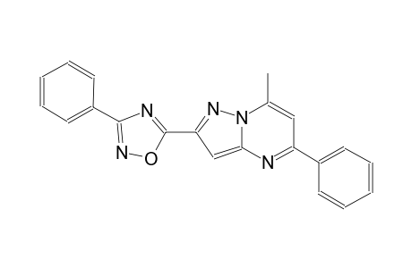 pyrazolo[1,5-a]pyrimidine, 7-methyl-5-phenyl-2-(3-phenyl-1,2,4-oxadiazol-5-yl)-