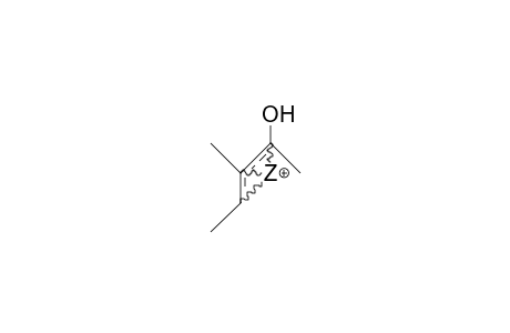 trans-2-Methyl-pent-3-en-2-one protonated