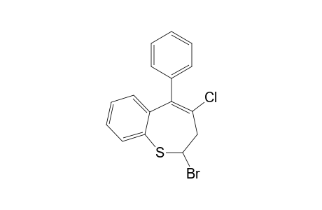 2-Bromo-4-chloro-5-phenyl-2,3-dihydro-1-benzothiepin