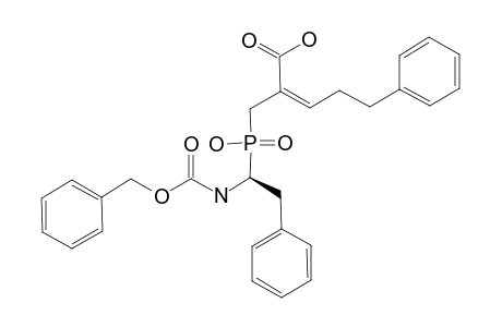 (R,S)-2-[(1-BENZYLOXYCARBONYLAMINO-2-PHENYL-ETHYL)-HYDROXY-PHOSPHINOYLMETHYL]-5-PHENYL-PENT-2-ENOIC-ACID