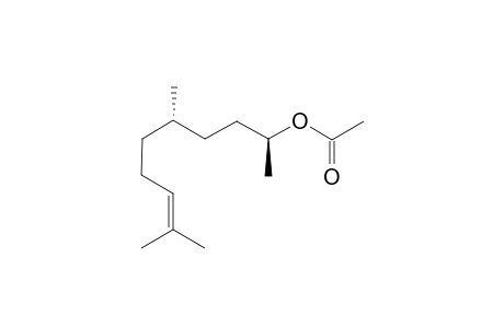(2S,5S)-5,9-dimethyldec-8-en-2-yl acetate