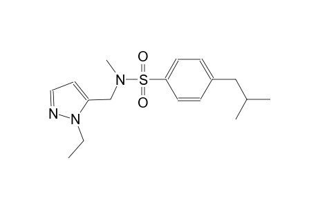 benzenesulfonamide, N-[(1-ethyl-1H-pyrazol-5-yl)methyl]-N-methyl-4-(2-methylpropyl)-