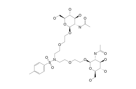 BIS-1,11-[2-ACETAMIDO-2-DEOXY-BETA-D-GLUCOPYRANOSYL]-(6-TOSYL-3,9-DIOXA-6-AZA-UNDECANE)