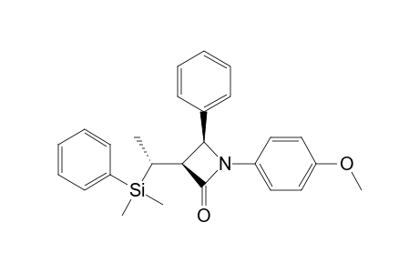 (1'R,3S,4S)-1-(p-Methoxyphenyl)-3-[1'-(dimethylphenylsilyl)ethyl]-4-phenyl-2-azetidinone