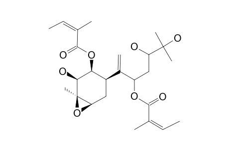 1-BETA,8-DIANGELOYLOXY-3-BETA,4-BETA-EPOXY-2-BETA,10,11-TRIHYDROXYBISABOL-7-(14)-ENE