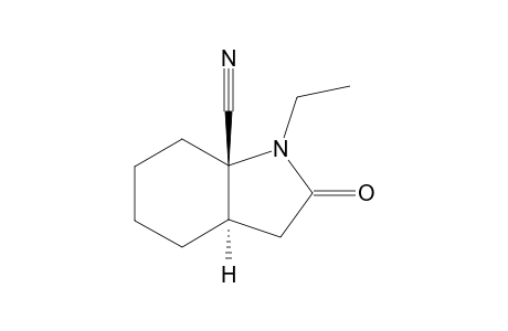 1-ETHYL-7A-CYANO-OCTAHYDRO-trans-1H-INDOL-2-ONE
