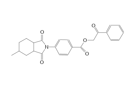 benzoic acid, 4-(octahydro-5-methyl-1,3-dioxo-2H-isoindol-2-yl)-, 2-oxo-2-phenylethyl ester