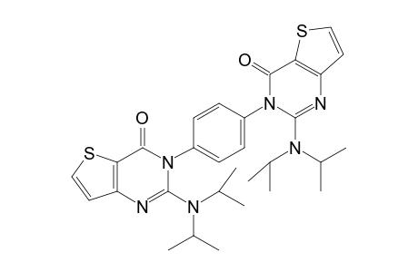 2, 2'-Di(diisopropylamino)-3, 3'-(1, 4-phenylene)bis(thieno[3, 2-d]pyrimidin-4 (3H)-one)