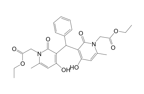 Bis(1-ethoxycarbonylmethyl-4-hydroxy-6-methyl-2-oxo-3-pyridinyl)phenylmethane