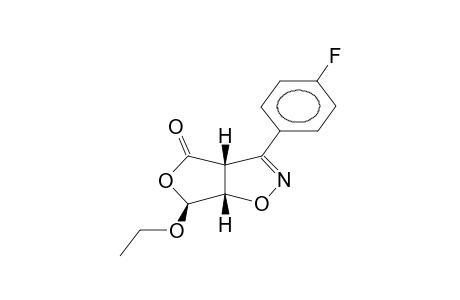 3-(4-FLUOROPHENYL)-4-OXO-6-ETHOXY-3A,4,6,6A-TETRAHYDROFURO[3,4-D]ISOXAZOLE