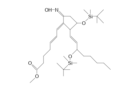 Methyl-(5Z,13E,11R,12R,15S)-11,15-bis-(tert.-butyldimethylsiloxy)-9-(anti-oximino)-5,7,13-prostatrienoate