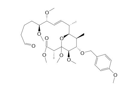 Methyl 17-desphenyl-5-O-(4'-methoxybenzyl)-3-O-methyl-17-oxo-16-nor-1,17-seco-1-soraphenecarboxylate