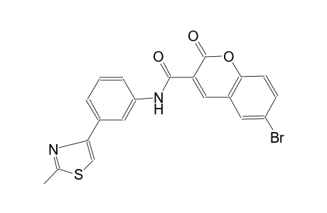 6-bromo-N-[3-(2-methyl-1,3-thiazol-4-yl)phenyl]-2-oxo-2H-chromene-3-carboxamide