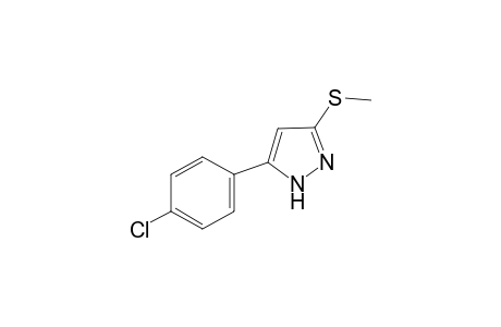 5-(4-Chlorophenyl)-3-(methylsulfanyl)-1H-pyrazole
