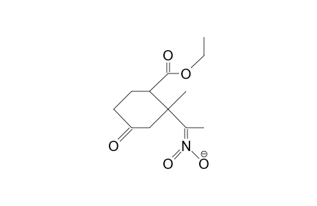 4-Ethoxycarbonyl-3-methyl-3-(ethyl-1-nitronate)-cyclohexanone anion