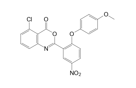 5-chloro-2-[2-(p-methoxyphenoxy)-5-nitrophenyl]-4H-3,1-benzoxazin-4-one