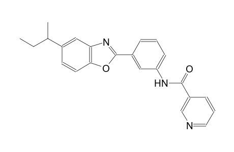 N-[3-(5-sec-butyl-1,3-benzoxazol-2-yl)phenyl]nicotinamide