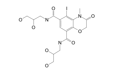 N,N'-BIS-(2,3-DIHYDROXYPROPYL)-3,4-DIHYDROXY-5-IODO-4-METHYL-3-OXO-2H-1,4-BENZOXAZINE-6,8-DICARBOXAMIDE