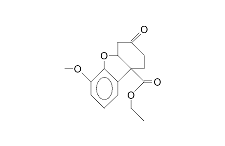(4AS*,9bR*)-6-methoxy-3-oxo-1,2,3,4,4a,9b-hexahydro-dibenzofuran-9b-carboxylic acid, ethyl ester