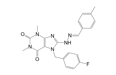 4-methylbenzaldehyde [7-(4-fluorobenzyl)-1,3-dimethyl-2,6-dioxo-2,3,6,7-tetrahydro-1H-purin-8-yl]hydrazone