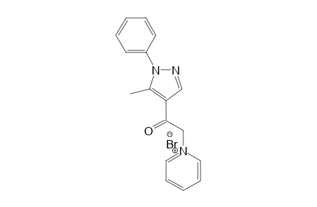 1-(5-methyl-1-phenyl-pyrazol-4-yl)-2-pyridin-1-ium-1-yl-ethanone bromide