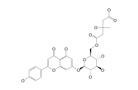 CHAMAEMELOSIDE;APIGENIN-7-O-BETA-D-GLUCOPYRANOSIDE-6''-(3''-HYDROXY-3'''-METHYL-GLUTARATE)