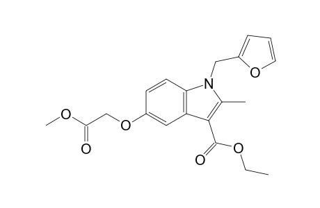 1-(2-furanylmethyl)-5-(2-methoxy-2-oxoethoxy)-2-methyl-3-indolecarboxylic acid ethyl ester