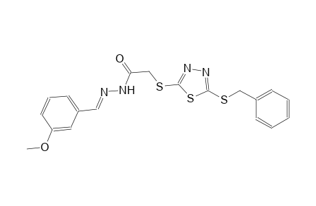acetic acid, [[5-[(phenylmethyl)thio]-1,3,4-thiadiazol-2-yl]thio]-, 2-[(E)-(3-methoxyphenyl)methylidene]hydrazide