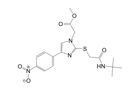 1H-imidazole-1-acetic acid, 2-[[2-[(1,1-dimethylethyl)amino]-2-oxoethyl]thio]-4-(4-nitrophenyl)-, methyl ester