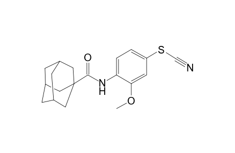 Adamantane-1-carboxamide, N-(2-methoxy-4-thiocyanatophenyl)-