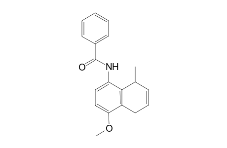 1-Methyl-5-methoxy-8-((benzoylamino)-1,4-dihydronaphthalene