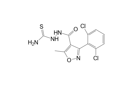 1-{[3-(2,6-dlchlorophenyl)-5-methyl-4-isoxazolyl]carbonyl}-3-thiosemicarbazide