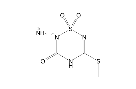 2,3-DIHYDRO-5-METHYLTHIO-3-OXO-4H-1,2,4,6-THIATRIAZINE-1,1-DIOXIDE-AMMONIUM-SALT