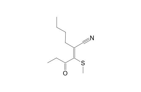 2-Cyano-1-propionyl-1-hexyenyl methyl sulfide