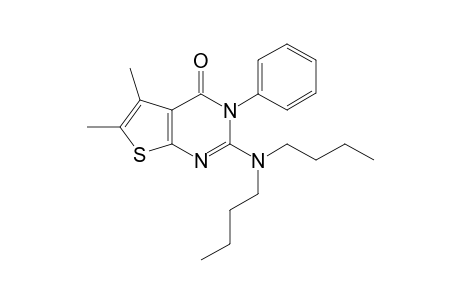 2-(Dibutylamino)-3-phenyl-5,6-dimethylthieno[2,3-d]pyrimidin-4(3H)-one