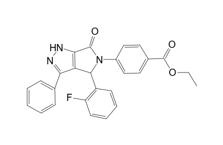 Benzoic acid, 4-[4-(2-fluorophenyl)-4,6-dihydro-6-oxo-3-phenylpyrrolo[3,4-c]pyrazol-5(1H)-yl]-, ethyl ester