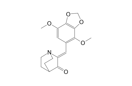 1-azabicyclo[2.2.2]octan-3-one, 2-[(4,7-dimethoxy-1,3-benzodioxol-5-yl)methylene]-, (2Z)-