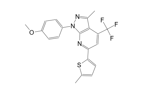 1H-pyrazolo[3,4-b]pyridine, 1-(4-methoxyphenyl)-3-methyl-6-(5-methyl-2-thienyl)-4-(trifluoromethyl)-
