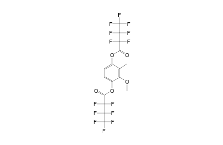 2-Methoxy-3-methyl-1,4-benzenediol, di-hfb