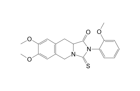 7,8-Dimethoxy-2-(2-methoxyphenyl)-3-thioxo-2,3,10,10a-tetrahydroimidazo[1,5-b]isoquinolin-1(5H)-one